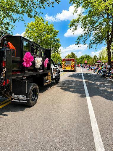 In the parade, where you have probably seen the truck