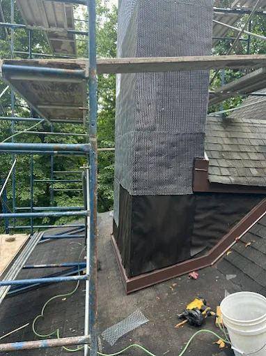Waterproof membrane and new counter flashing